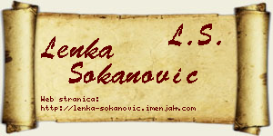 Lenka Sokanović vizit kartica